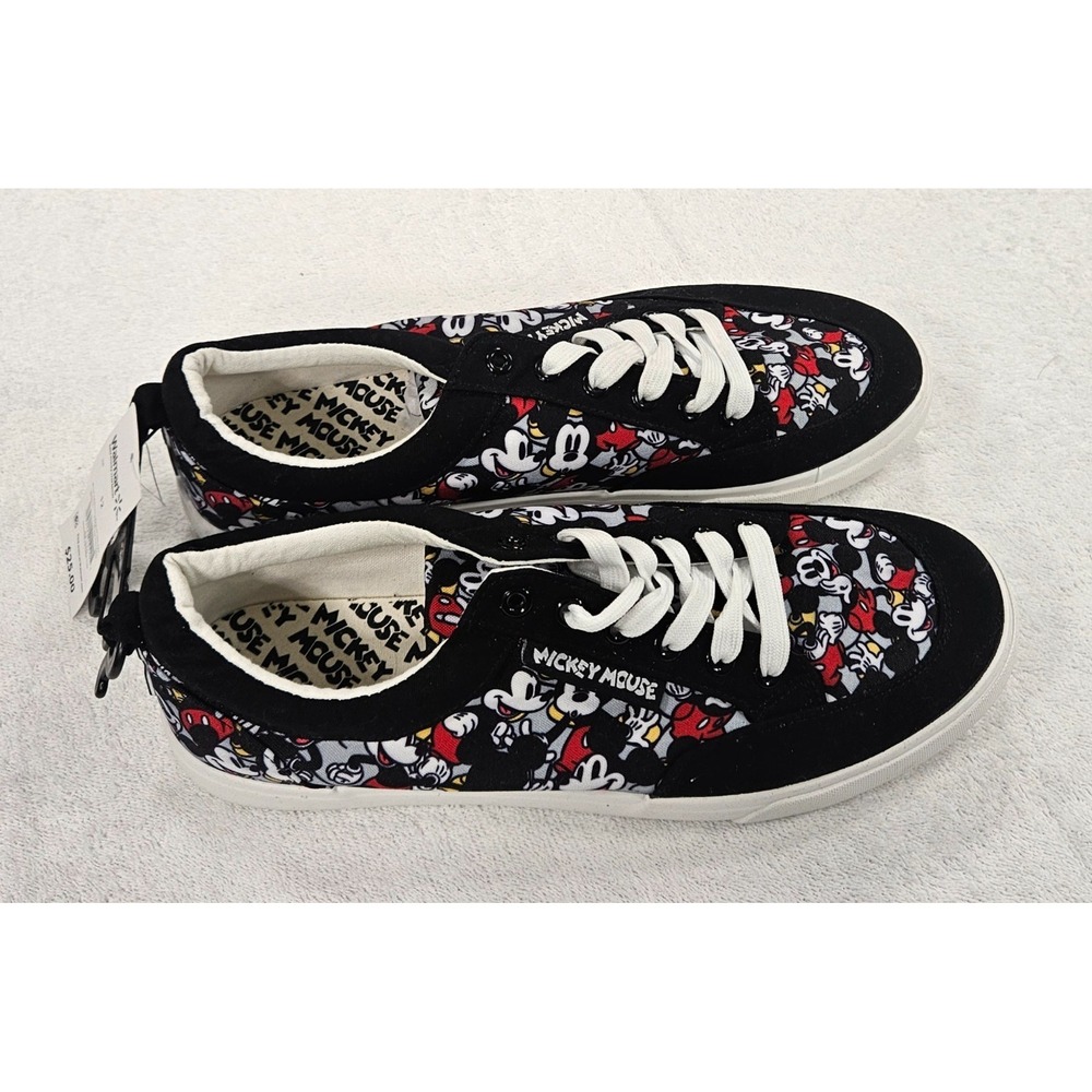 Mickey Mouse Disney Sneakers Men Size 12 LaceUp Shoes Canvas Low Top Ground Up - Picture 5 of 7